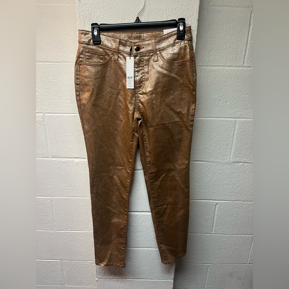 Chico's Metallic Bronze Pants